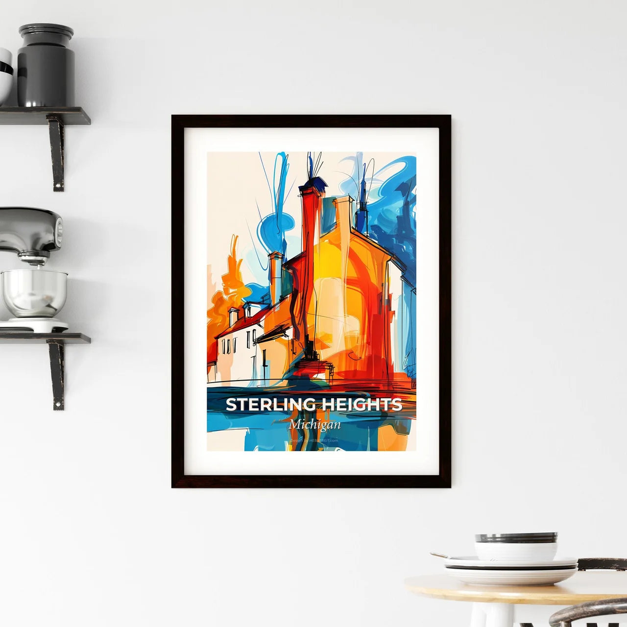 Vibrant Sterling Heights, Michigan Framed Print