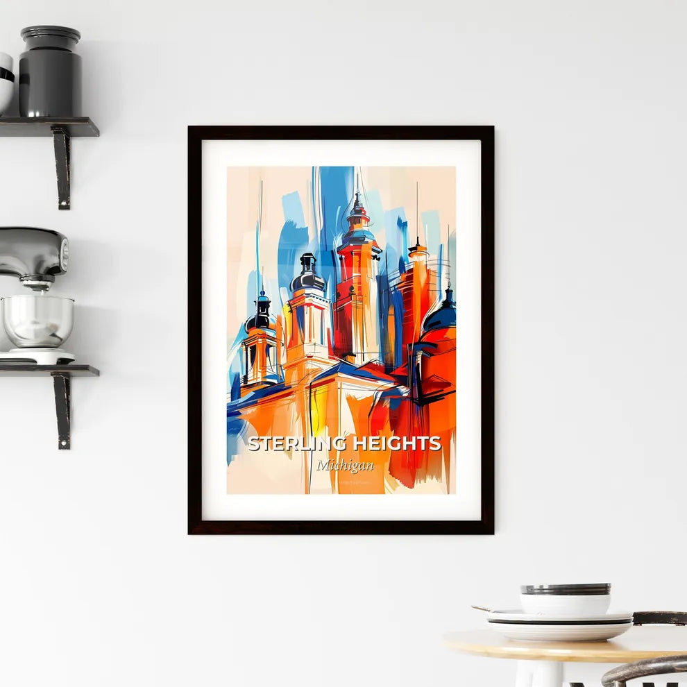 Vibrant Sterling Heights, Michigan Framed Print