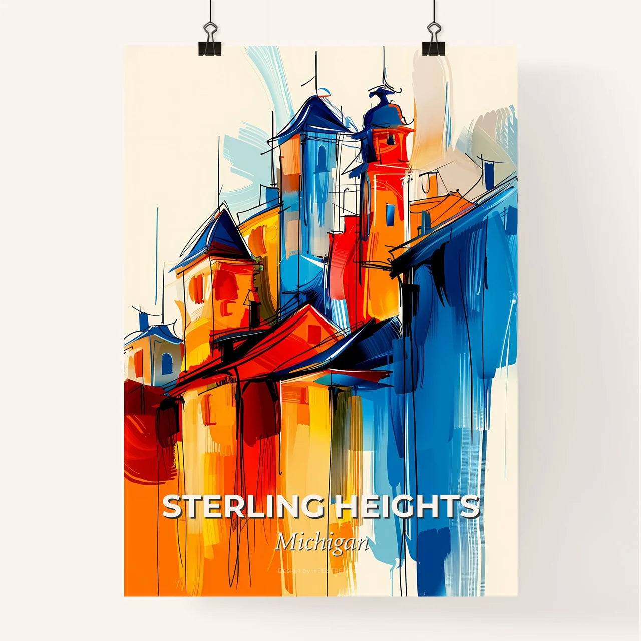 Vibrant Sterling Heights, Michigan Poster