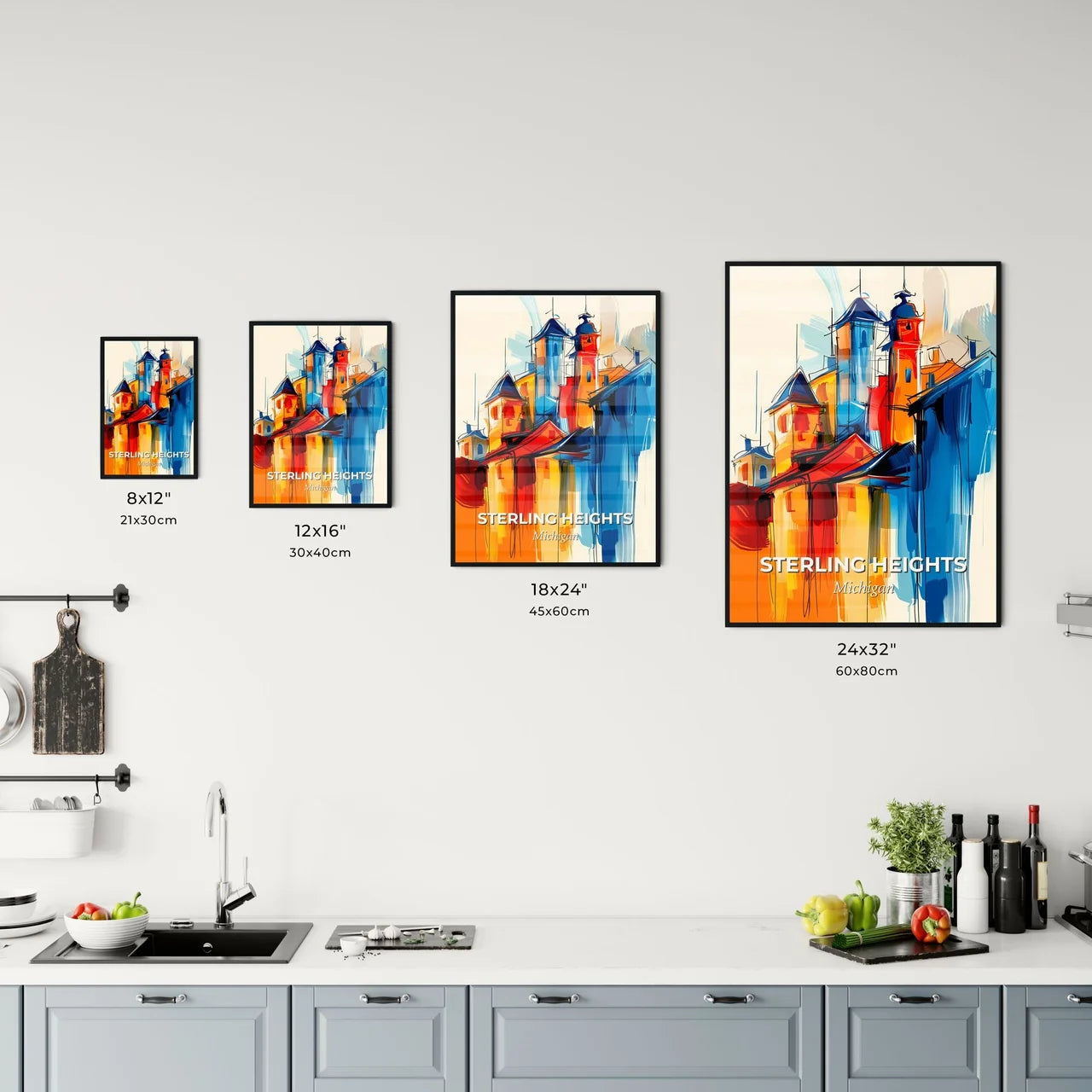 Vibrant Sterling Heights, Michigan Kitchen Art