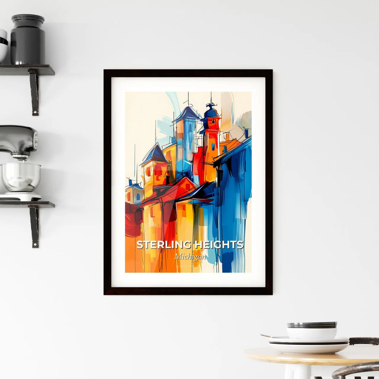 Vibrant Sterling Heights, Michigan Framed Print