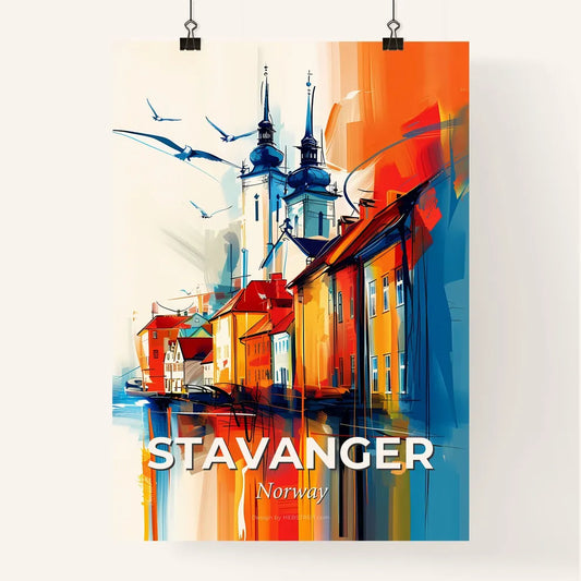 Vibrant Stavanger, Norway Poster