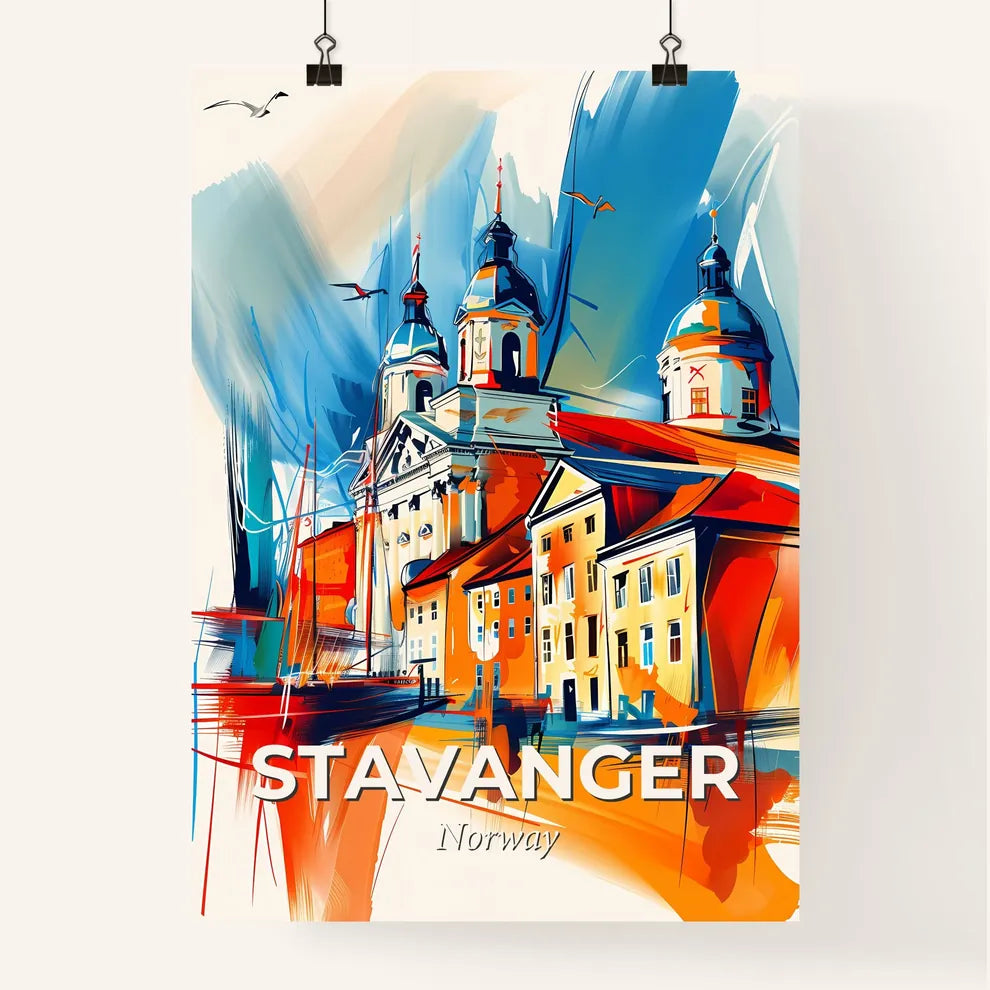 Vibrant Stavanger, Norway Poster
