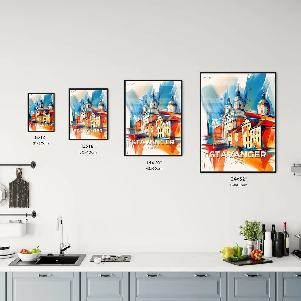 Vibrant Stavanger, Norway Kitchen Art