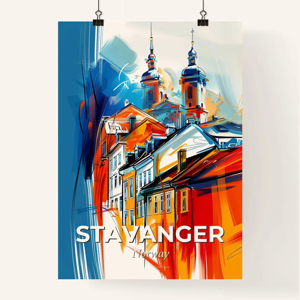 Vibrant Stavanger, Norway Poster