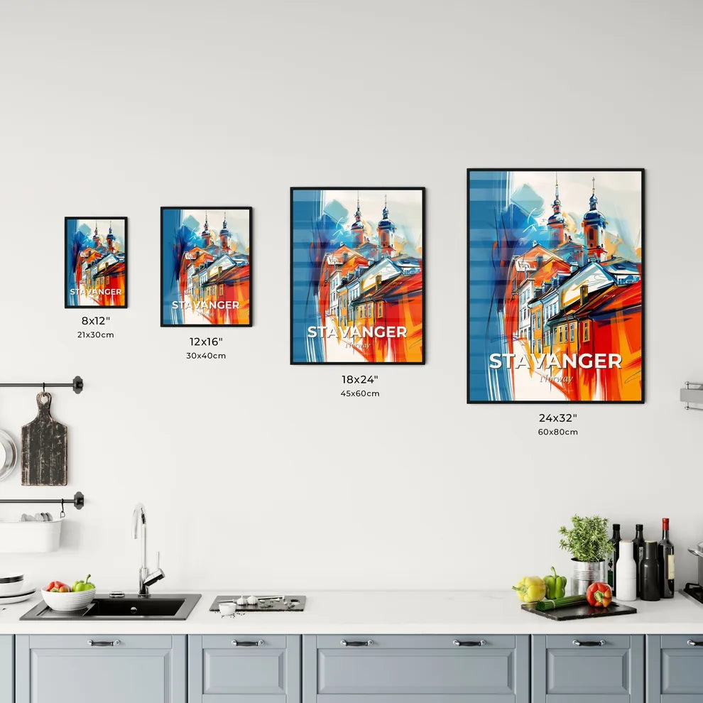 Vibrant Stavanger, Norway Kitchen Art