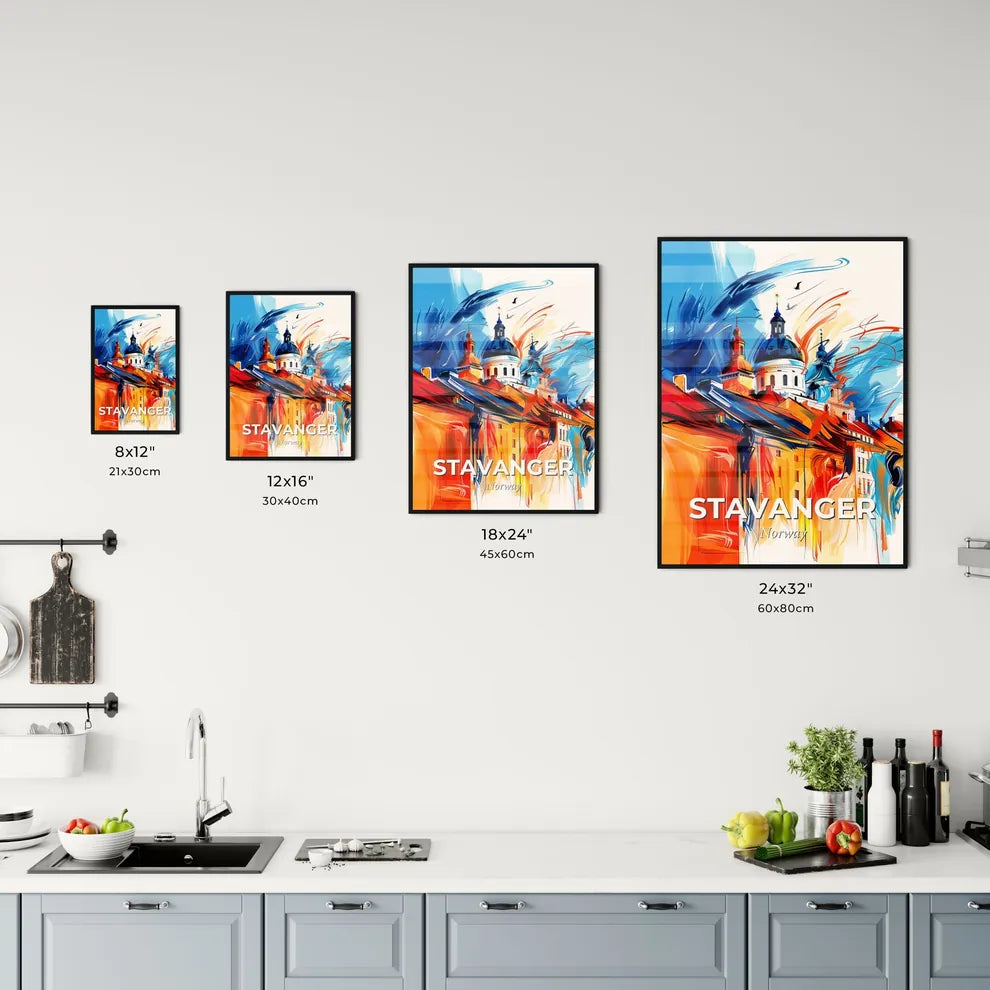 Vibrant Stavanger, Norway Kitchen Art