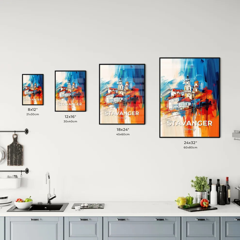 Vibrant Stavanger, Norway Kitchen Art