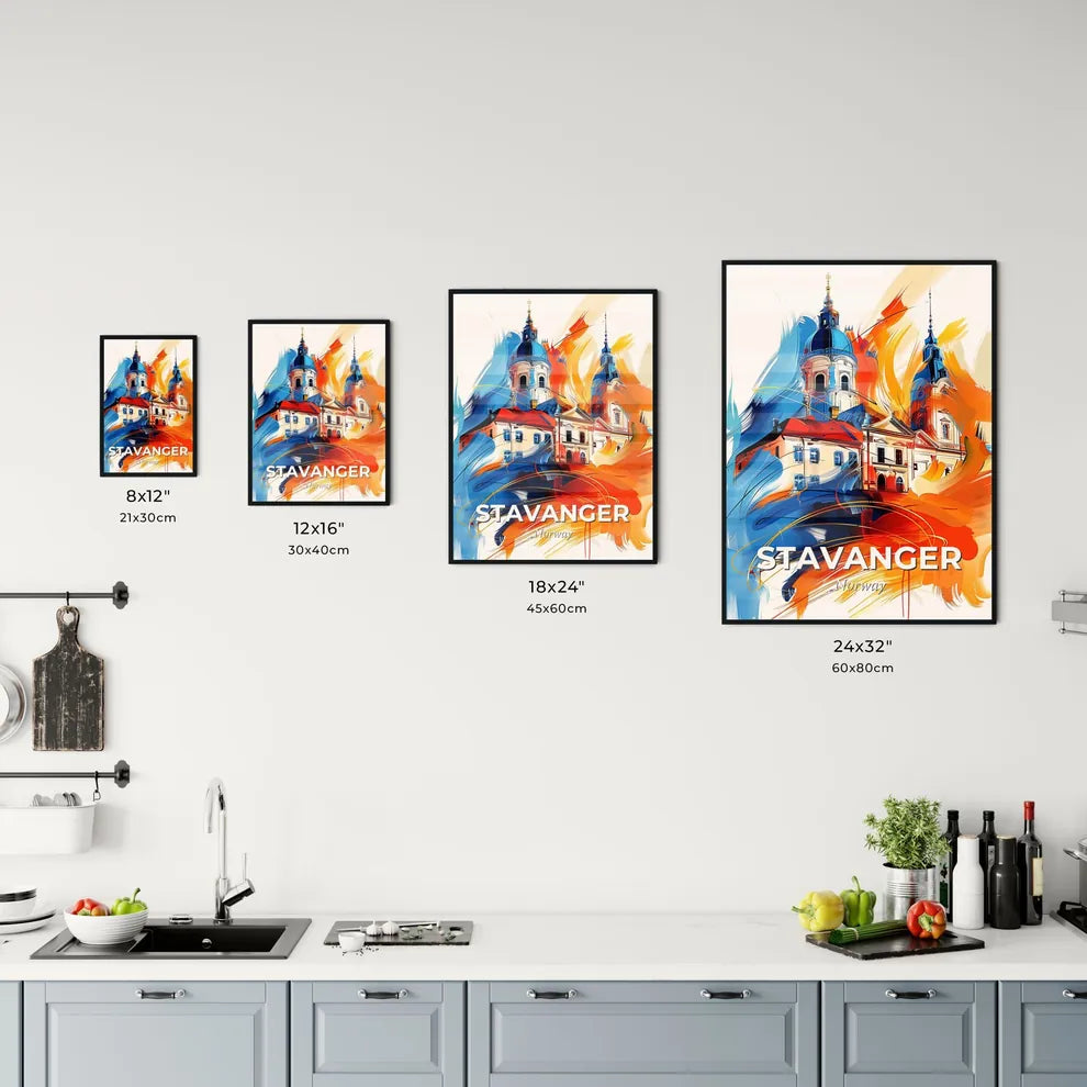 Vibrant Stavanger, Norway Kitchen Art