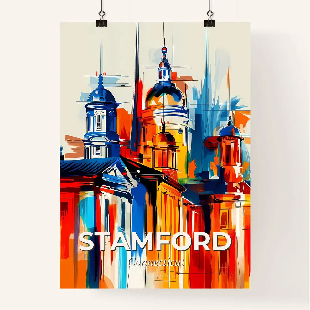 Vibrant Stamford, Connecticut Poster