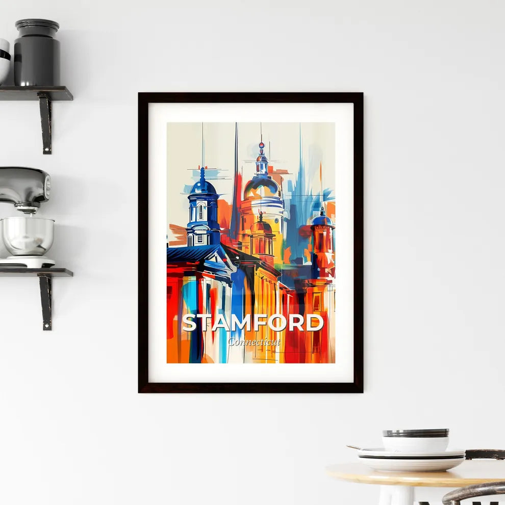 Vibrant Stamford, Connecticut Framed Print