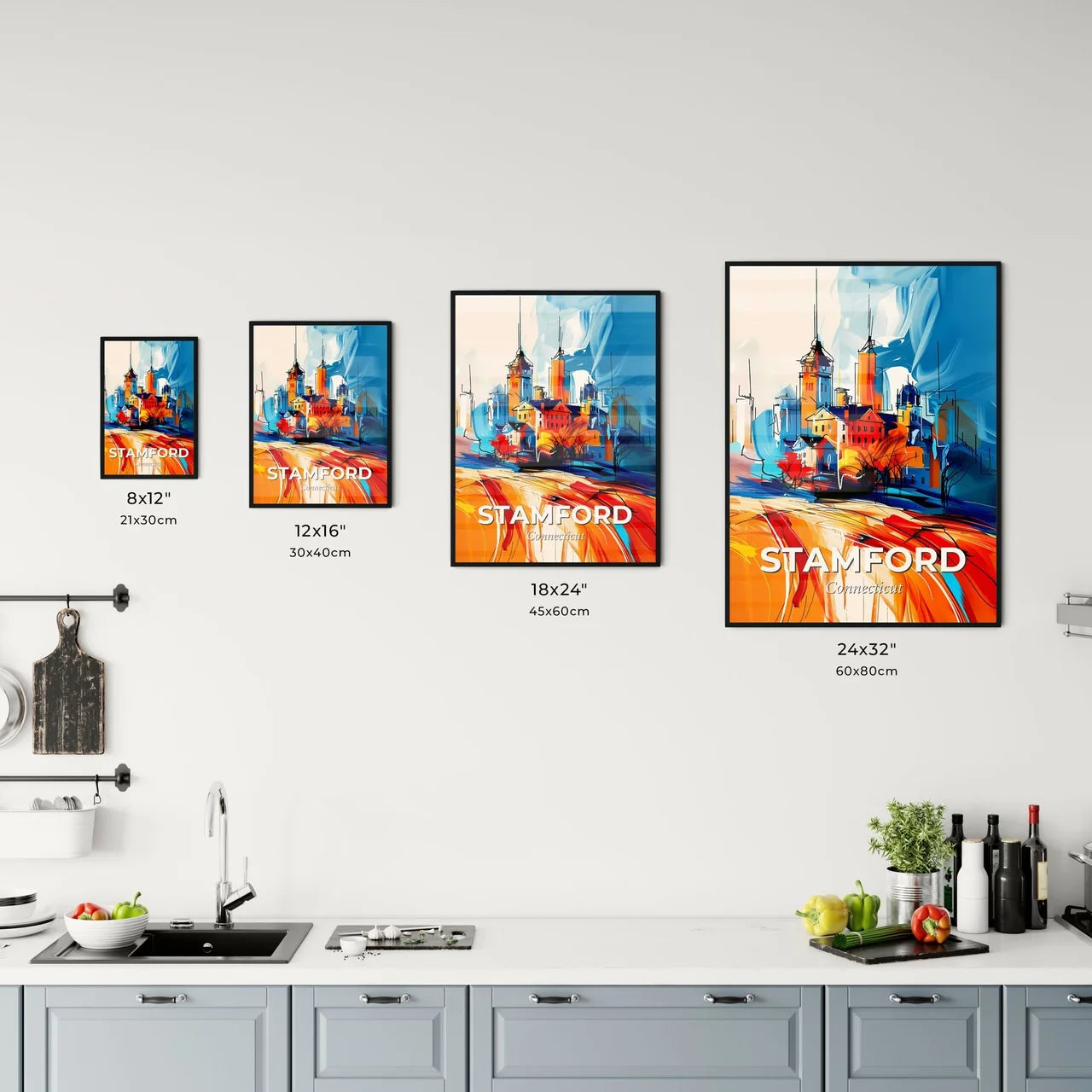 Vibrant Stamford, Connecticut Kitchen Art
