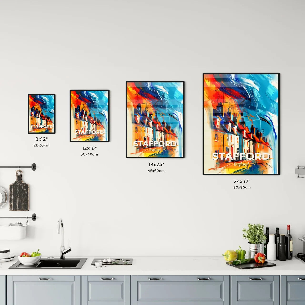 Vibrant Stafford, England Kitchen Art