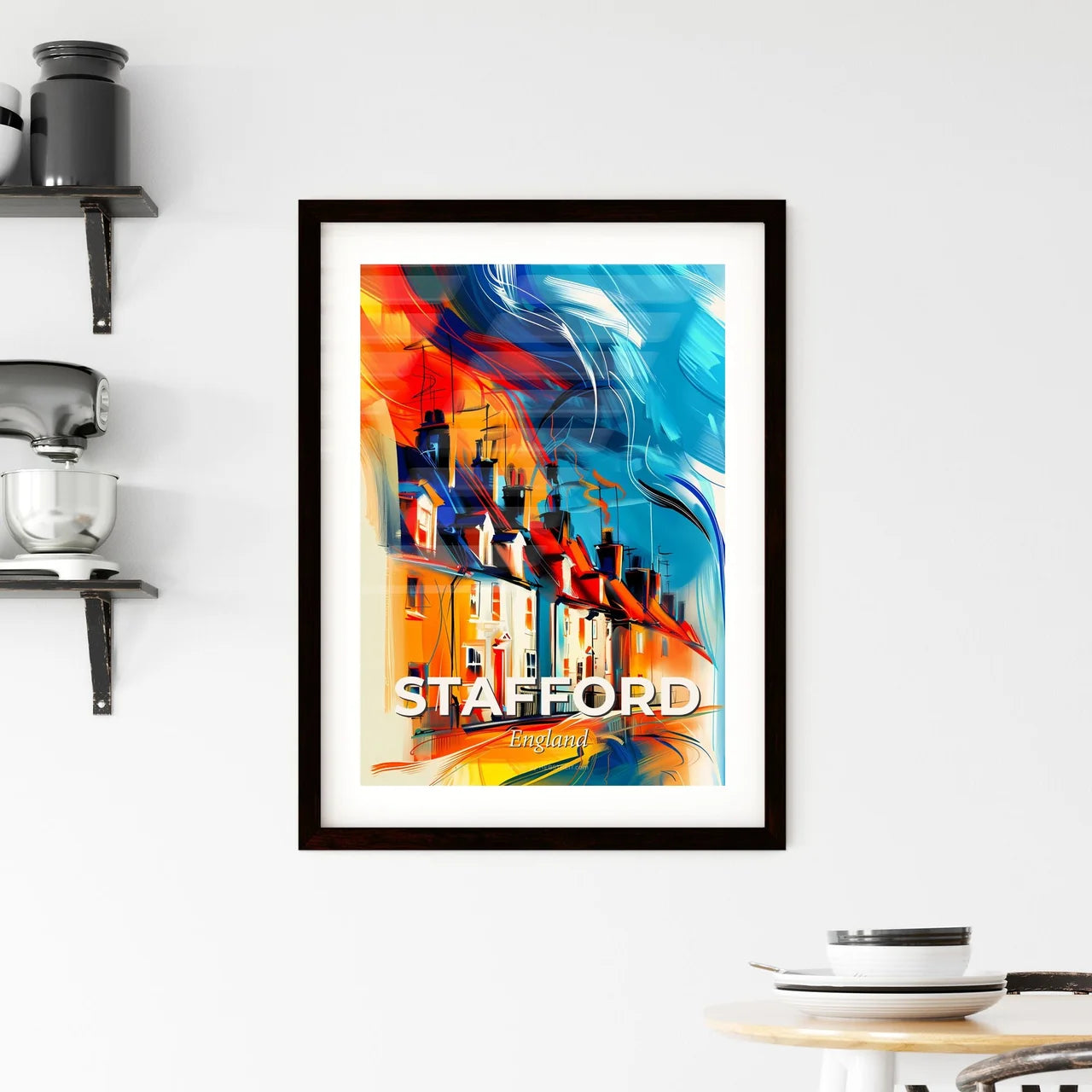 Vibrant Stafford, England Framed Print