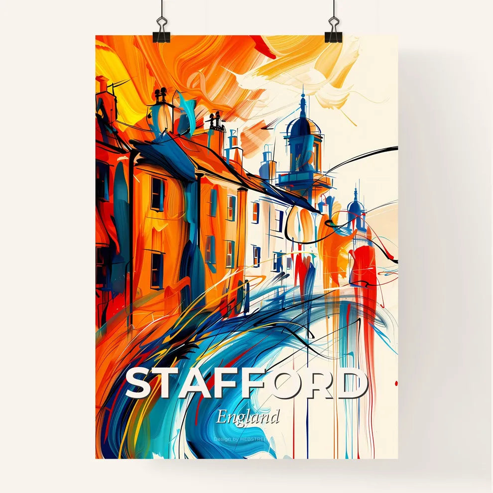 Vibrant Stafford, England Poster