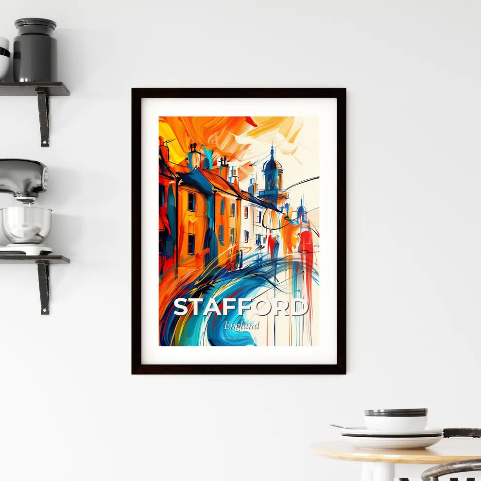 Vibrant Stafford, England Framed Print
