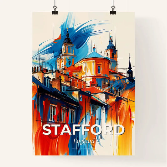 Vibrant Stafford, England Poster