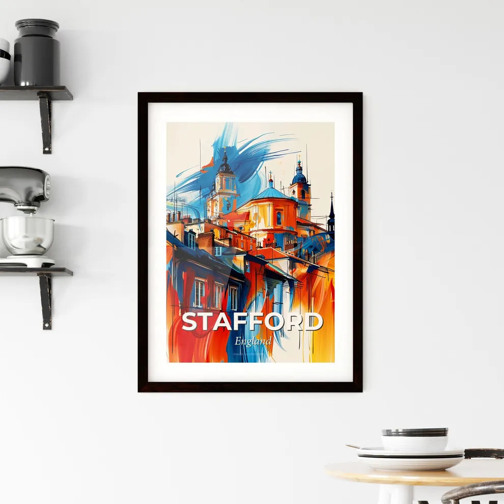 Vibrant Stafford, England Framed Print