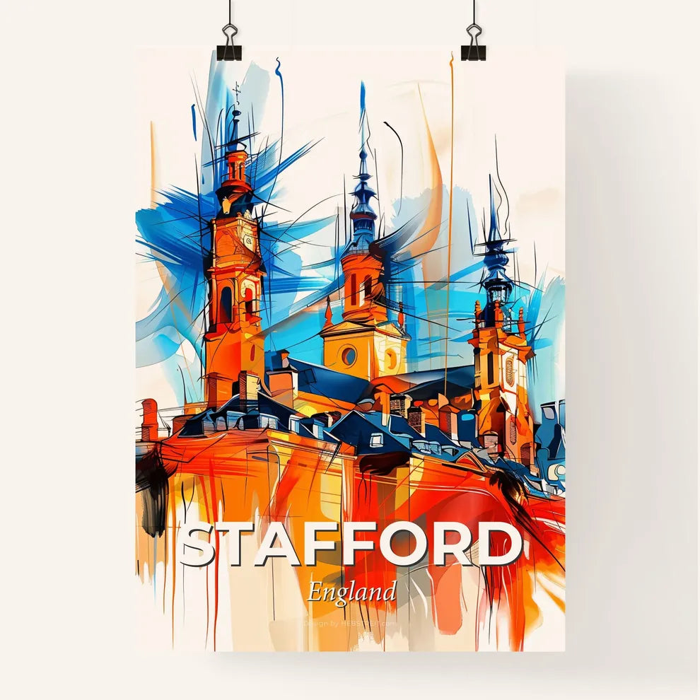 Vibrant Stafford, England Poster