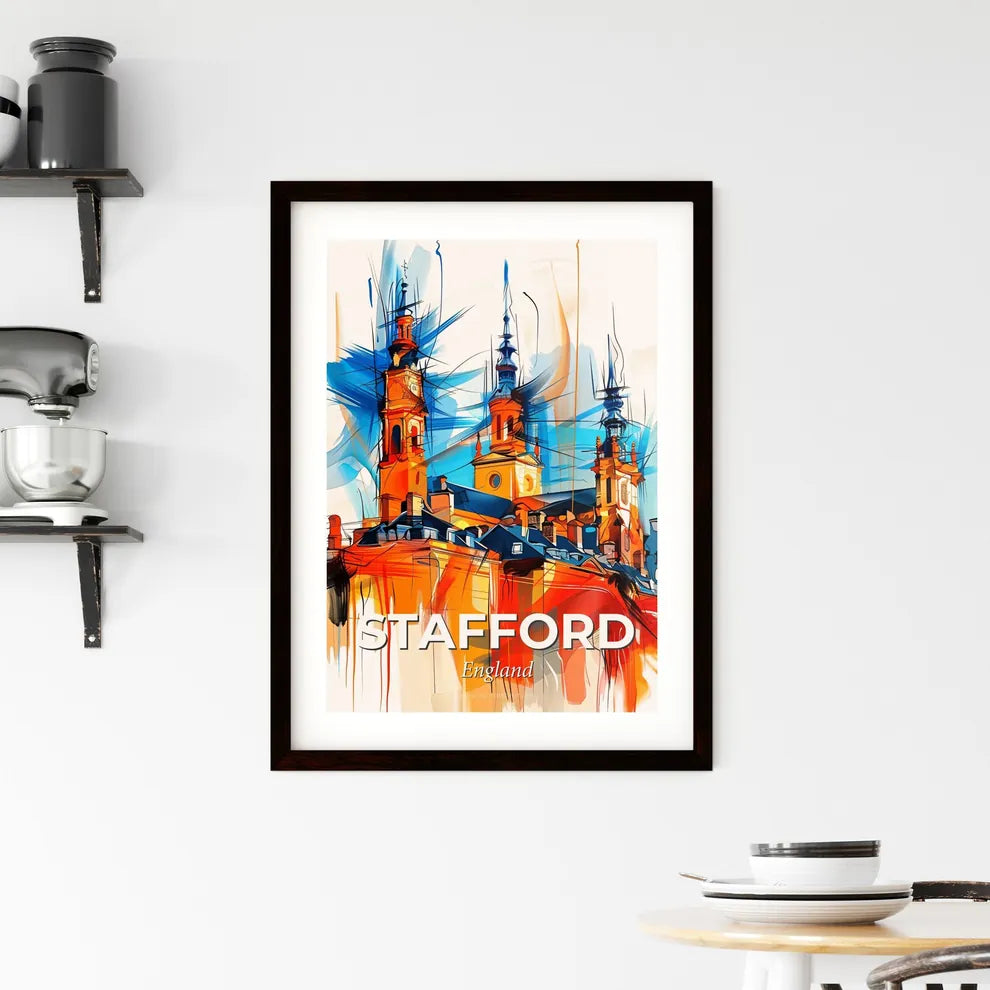 Vibrant Stafford, England Framed Print