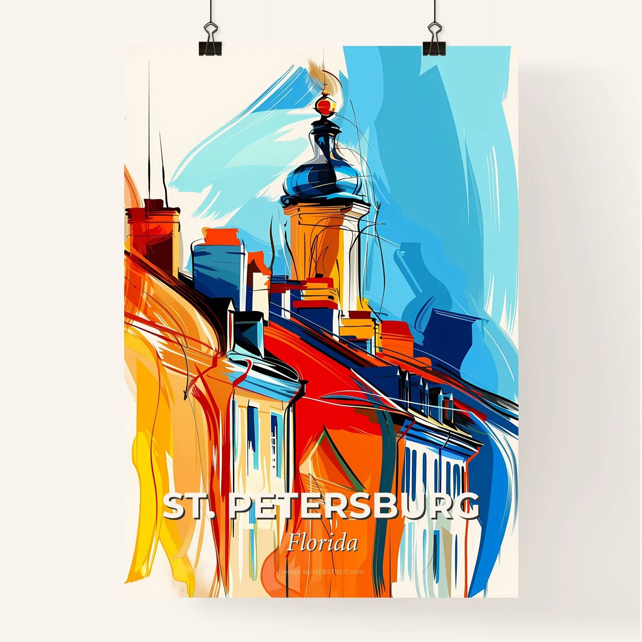 Vibrant St. Petersburg, Florida Poster