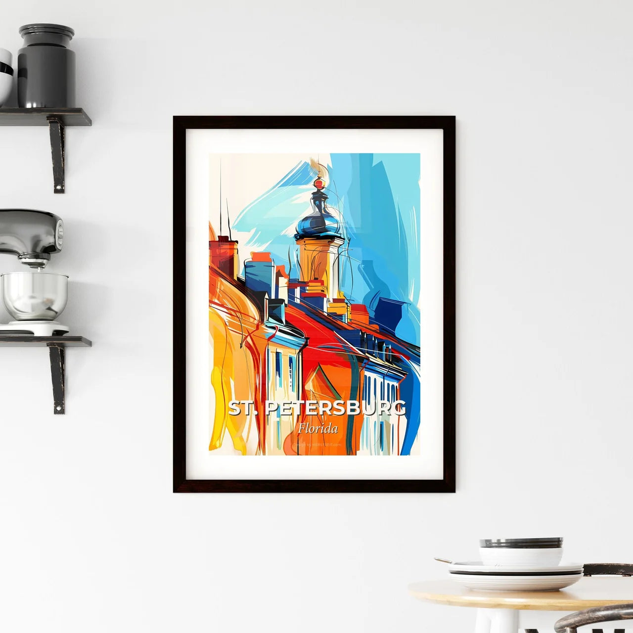 Vibrant St. Petersburg, Florida Framed Print