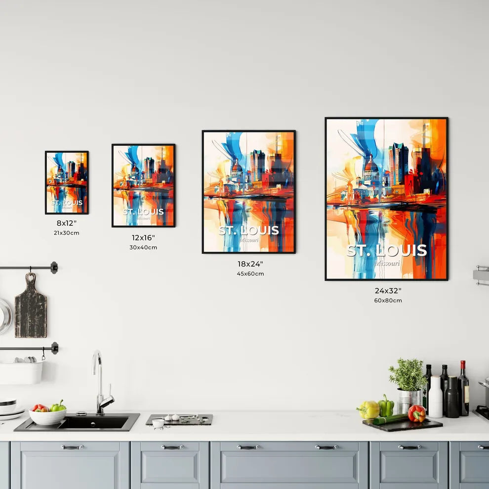 Vibrant St. Louis, Missouri Kitchen Art