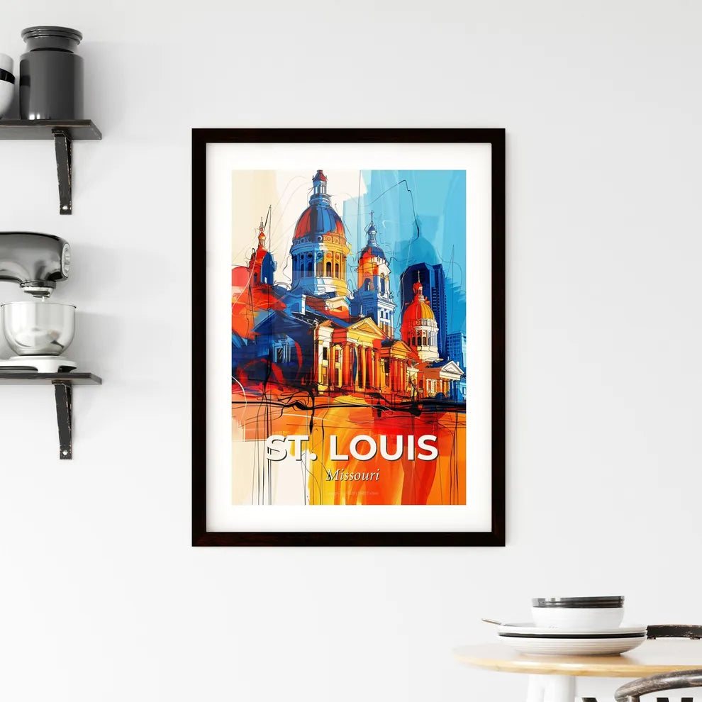 Vibrant St. Louis, Missouri Framed Print