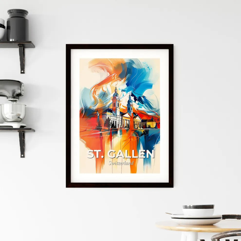 Vibrant St. Gallen, Switzerland Framed Print