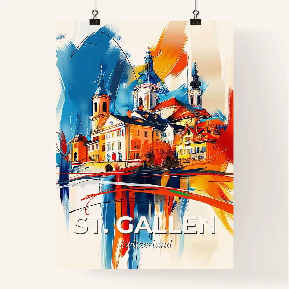 Vibrant St. Gallen, Switzerland Poster