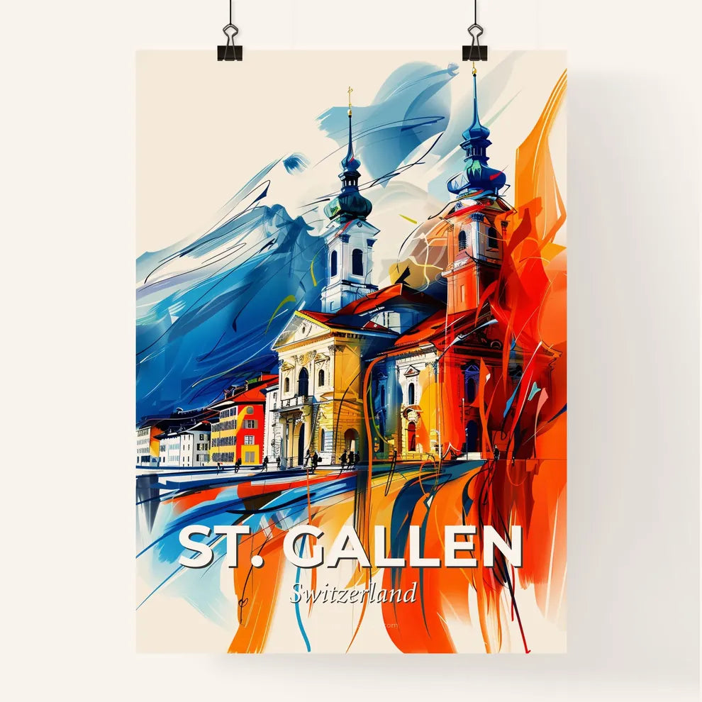 Vibrant St. Gallen, Switzerland Poster