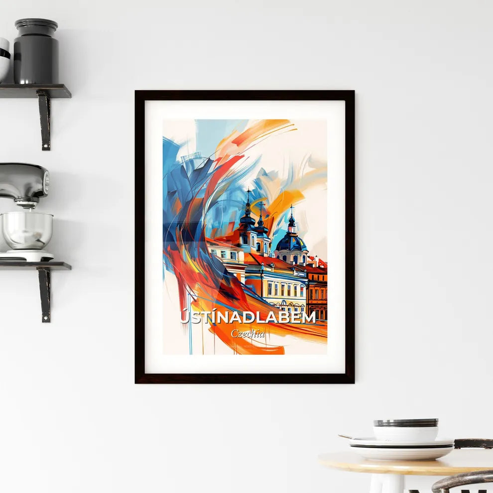 Vibrant Ústínadlabem, Czechia Framed Print