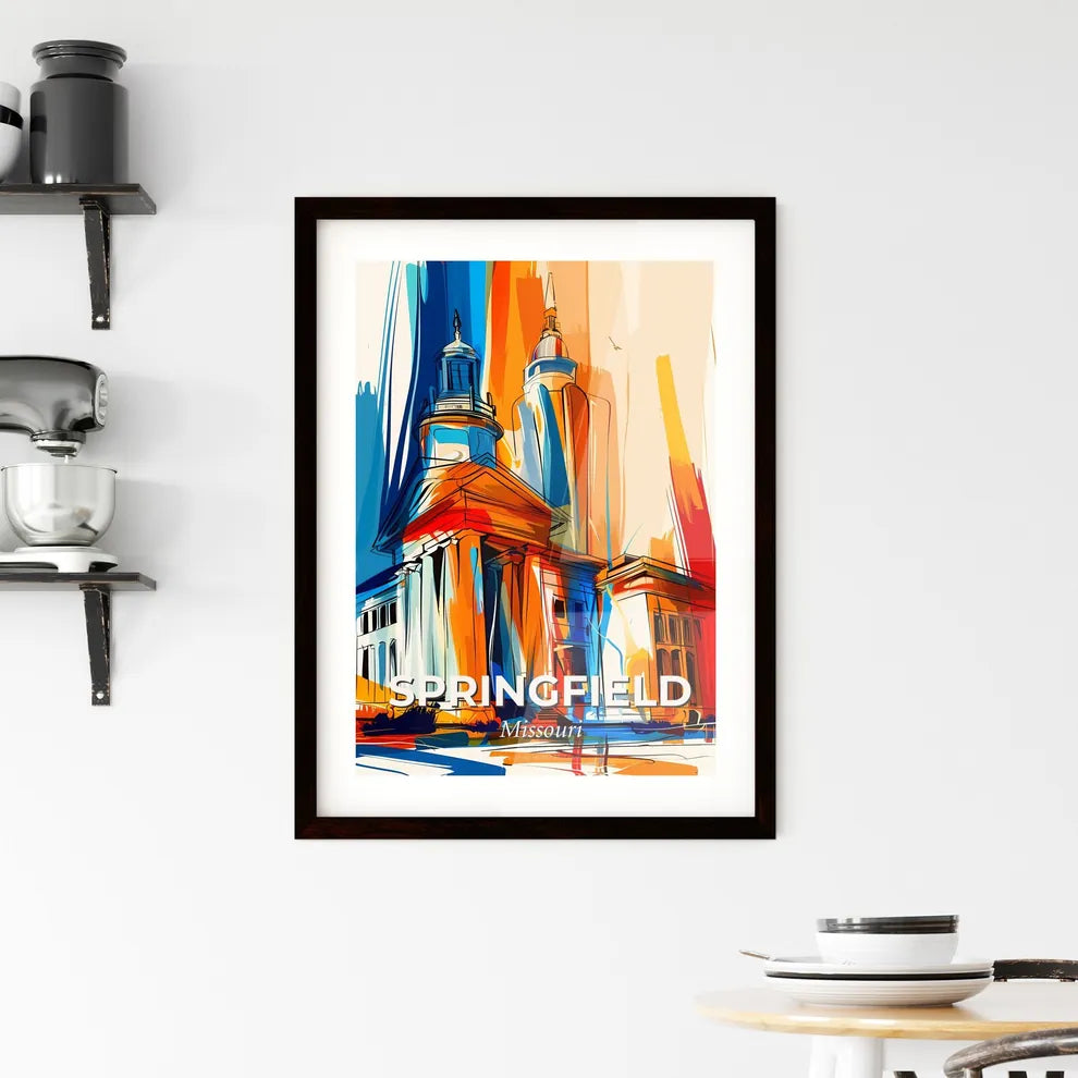 Vibrant Springfield, Missouri Framed Print