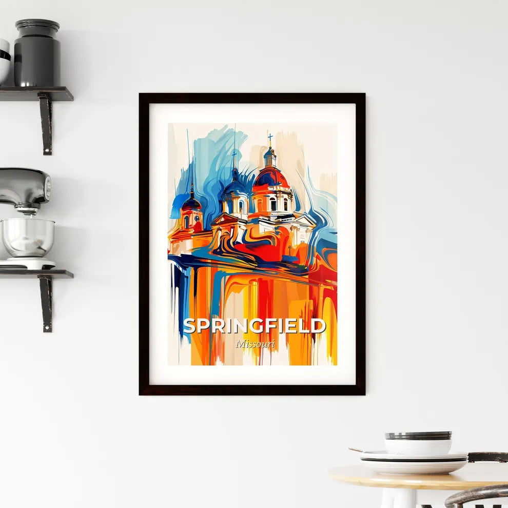 Vibrant Springfield, Missouri Framed Print