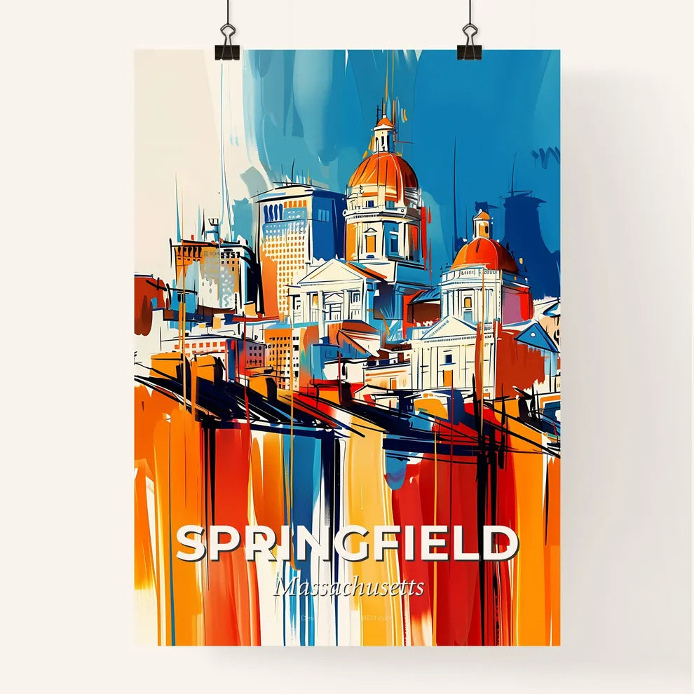 Vibrant Springfield, Massachusetts Poster