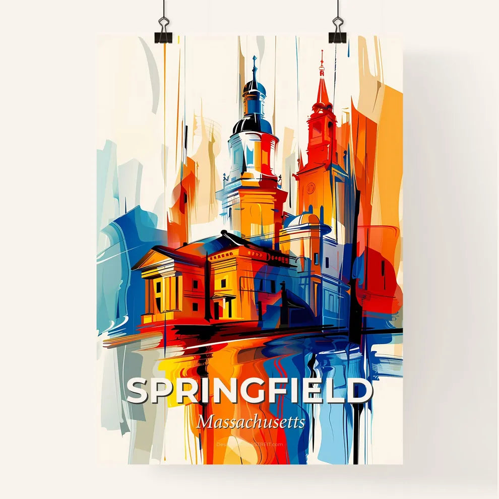 Vibrant Springfield, Massachusetts Poster