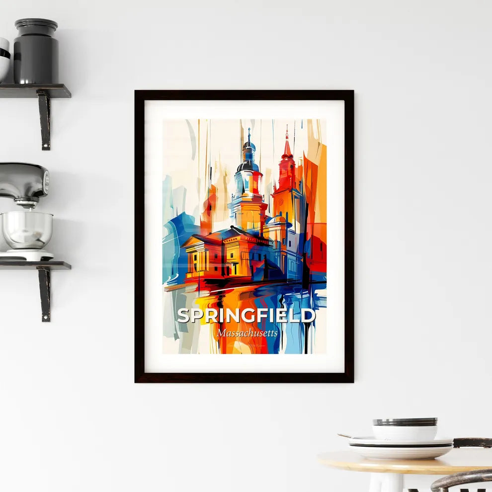 Vibrant Springfield, Massachusetts Framed Print