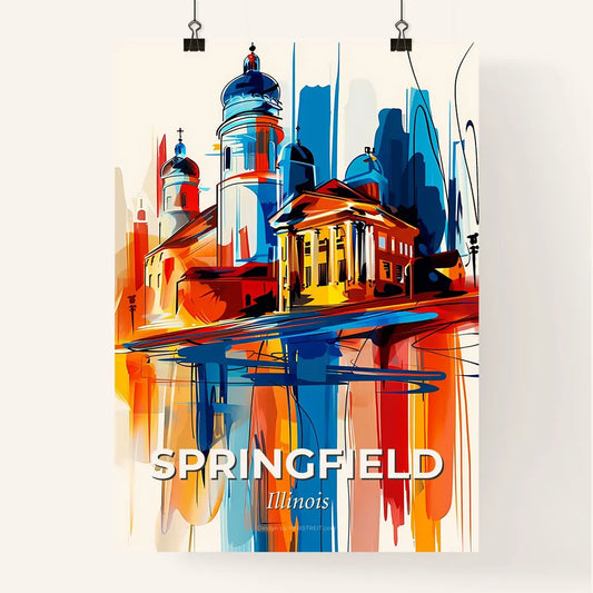 Vibrant Springfield, Illinois Poster