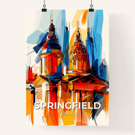 Vibrant Springfield, Illinois Poster
