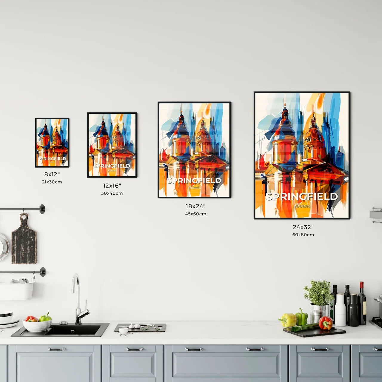 Vibrant Springfield, Illinois Kitchen Art