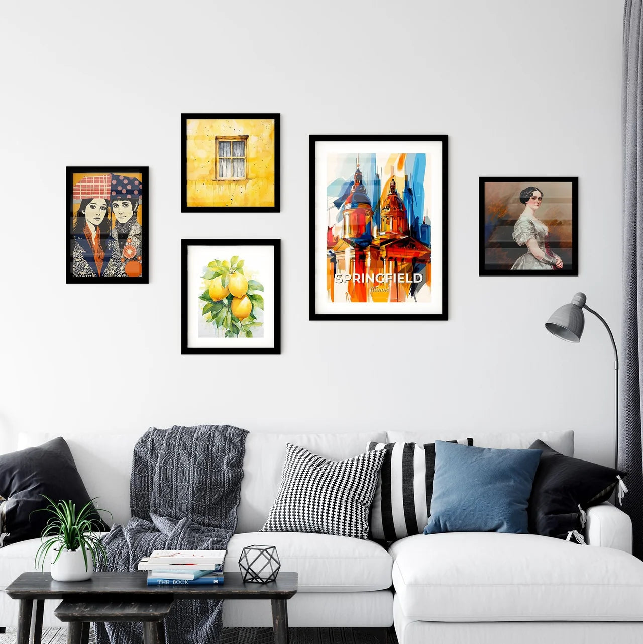 Vibrant Springfield, Illinois Wall Art Collection