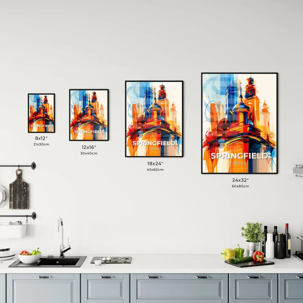 Vibrant Springfield, Illinois Kitchen Art