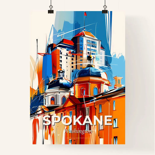 Vibrant Spokane, Washington Poster