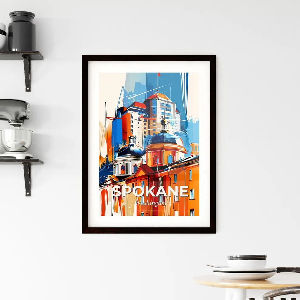 Vibrant Spokane, Washington Framed Print