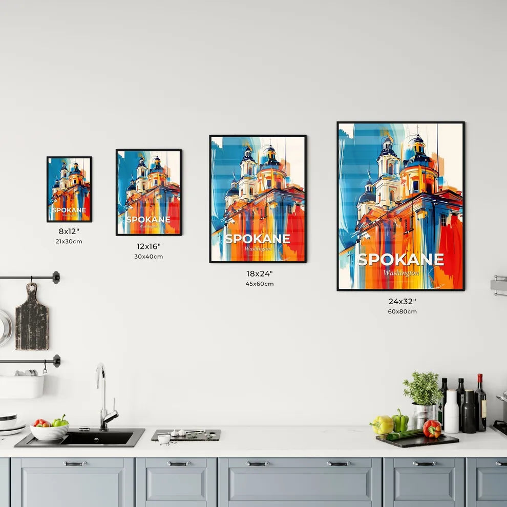 Vibrant Spokane, Washington Kitchen Art