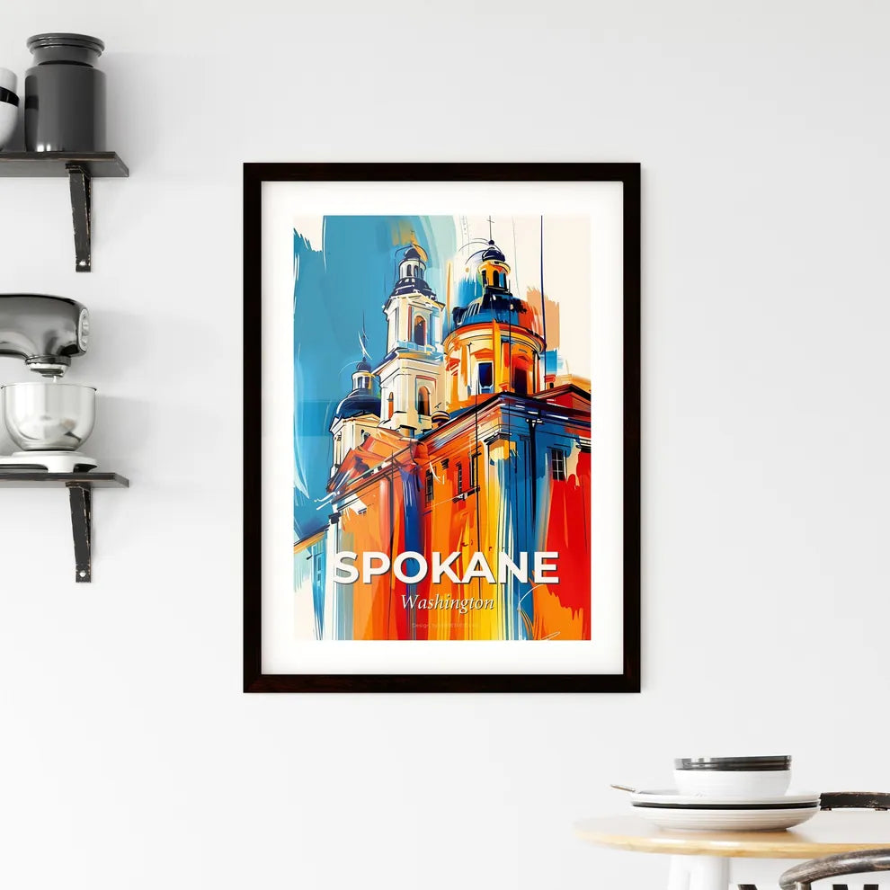 Vibrant Spokane, Washington Framed Print