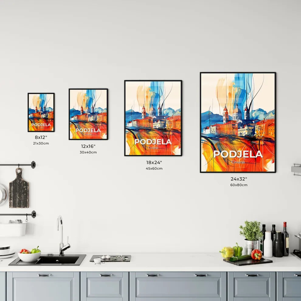 Vibrant Podjela, Croatia Kitchen Art