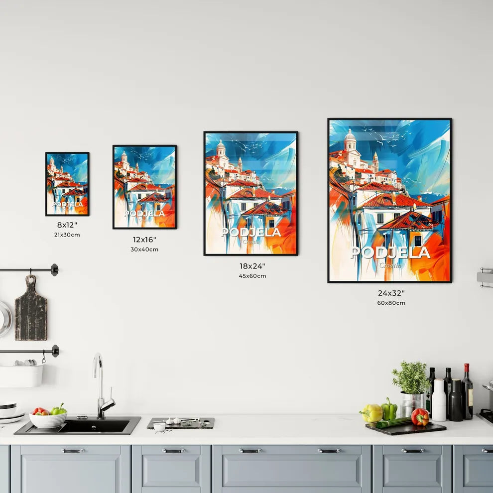 Vibrant Podjela, Croatia Kitchen Art