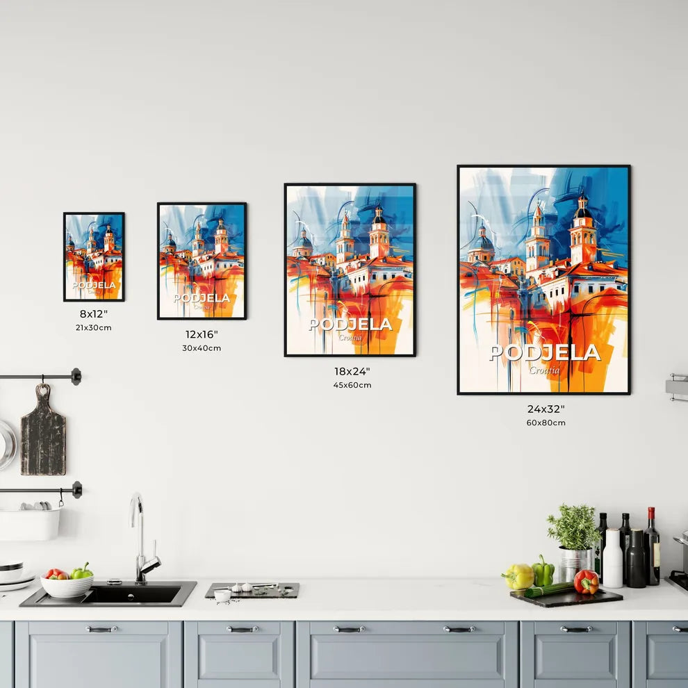 Vibrant Podjela, Croatia Kitchen Art