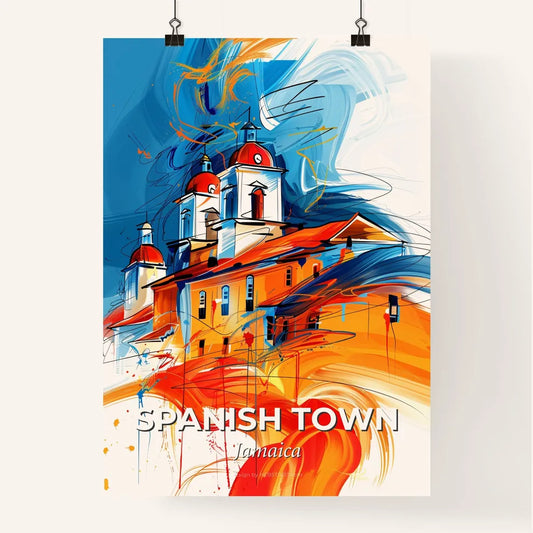 Vibrant Spanish Town, Jamaica Poster